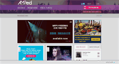 Desktop Screenshot of ampedmusic.com