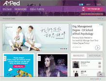 Tablet Screenshot of ampedmusic.com